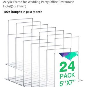 24,5x7 Clear Frames (flat bottom)